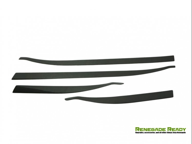 Chrome Door Sill Protector Trim Set For Jeep Renegade (2016+) - 4-Piece Stainless Steel